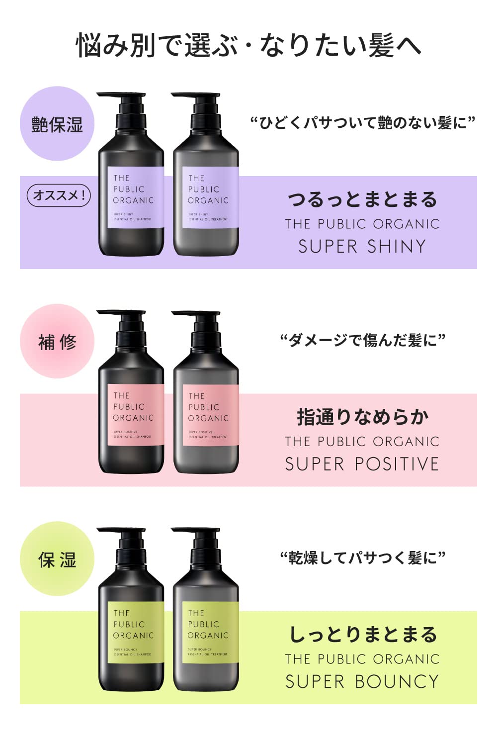 The Public Organic Super Shiny Set — Refill‑pouch Eco‑Friendly