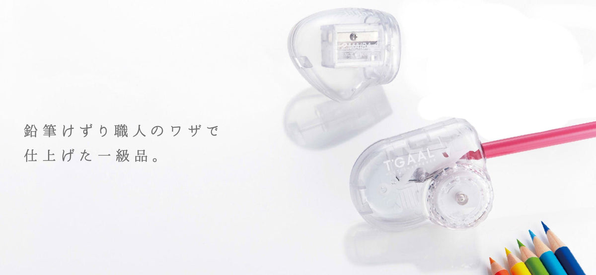 Kutsuwa HiLINE 2-Blade Pencil Sharpener RS030CL, Clear Body with Removable Shavings Tray, 55 x 34 x 47 mm, Single or Set of 2