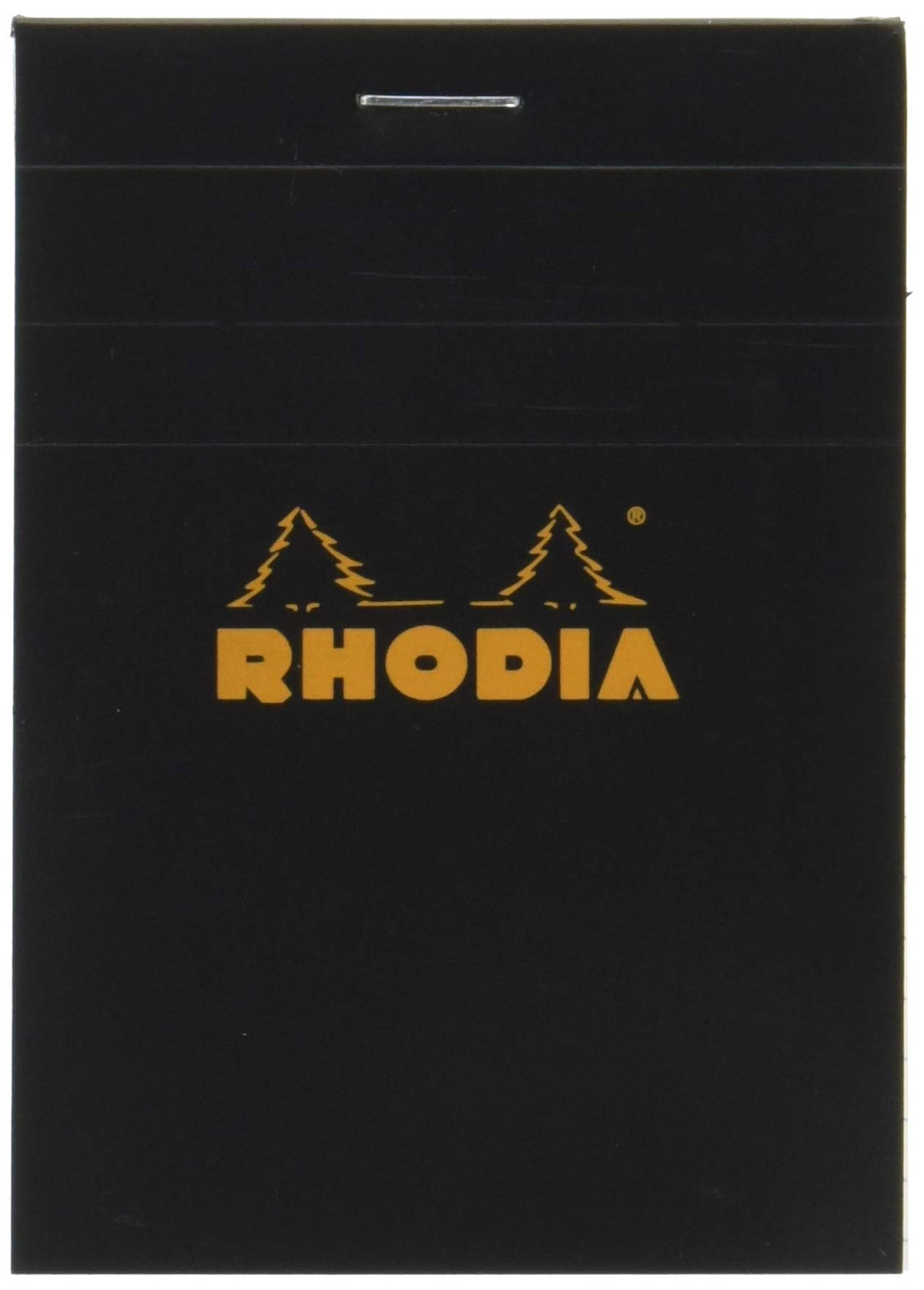 Rhodia Block Notepads, 80 Sheets with Water-Repellent Cover and Micro-Cut Perforation, Sizes No.10 to No.19 and A3+, Grid, Lined or Meeting Rule, Orange, Black or White, 1 to 5 Pads