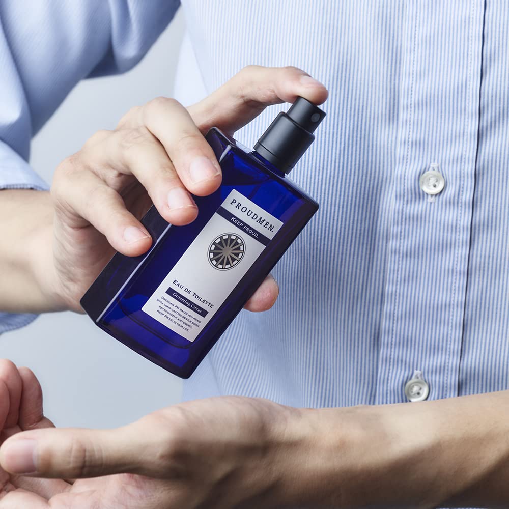 Proudmen Eau de Toilette Grooming Citrus 50 mL, Men's Fragrance Spray with Lemon, Mandarin and Light Musk