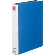 Kokuyo K2 Tube File, Both-Side Opening A4 Portrait 2-Hole File for 300, 500 or 800 Sheets, 30, 50 or 80 mm Spine, with Five Divider Cards, Blue or Silver