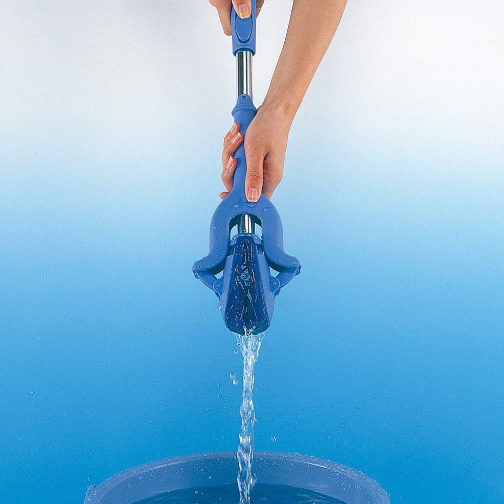Azuma Gungun Water-Absorbing Wringer Wiper Mini AZ262, PVA Sponge Wiper for Windows, Walls and Bathrooms, About 19 x 43 x 4.3 cm, 230 g, Blue