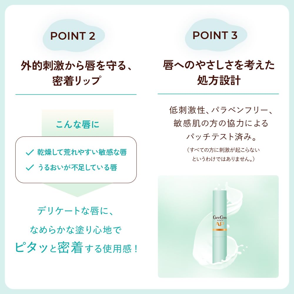CARECERA Moist Barrier Lip Cream AP — Ceramide Lip Balm 2.4g