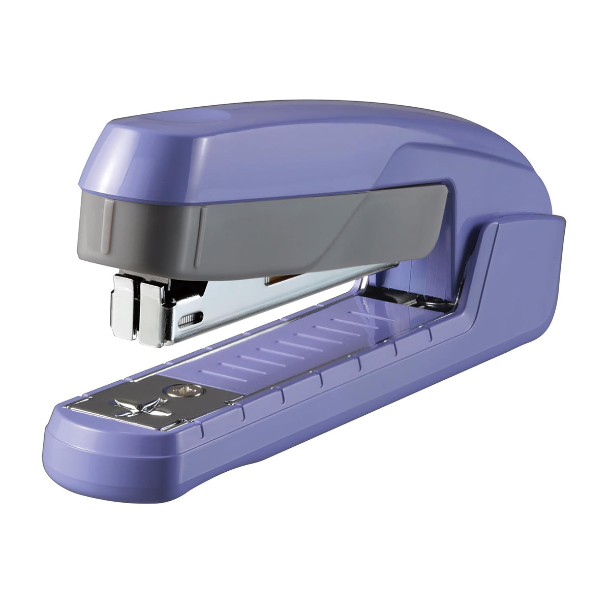 MAX Hotchkuru HD-10V Handy Saddle-Stitch Stapler, Binds About 15 Sheets, 50-Staple Magazine with Depth Scale, Remover and Guide Line, 24 x 124 x 51 mm, White or Blue