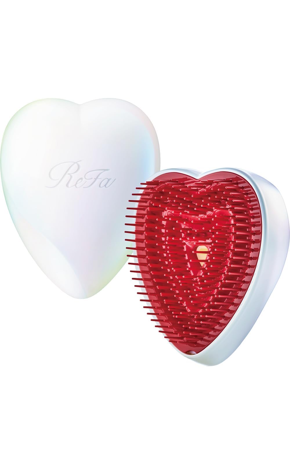 ReFa Heart Brush RS-AJ00A, Heart-Shaped Hair Brush with Three-Segment Pins and Protective Cover, Seven Colours