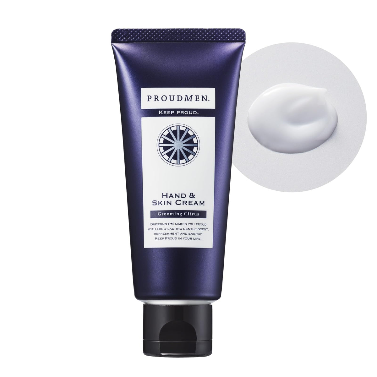 Proudmen Hand and Skin Cream 60 g, Non-Sticky Men's Moisturising Cream with Argan and Jojoba Oils for Hands and After Shaving, Three Scents
