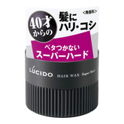 Lucido Hair Wax Super Hard, Fragrance-Free, Non-Sticky Strong Hold for Thinning Hair over 40, 80 g