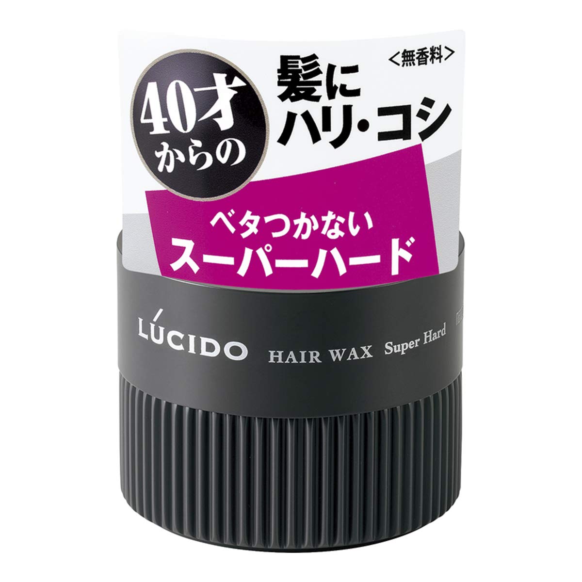 Lucido Hair Wax Super Hard, Fragrance-Free, Non-Sticky Strong Hold for Thinning Hair over 40, 80 g