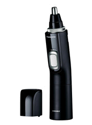Panasonic Etiquette Cutter ER-NGNH1-K, Washable IPX7 Nose Hair Trimmer with Hair Dust Suction and Dual-Edge Blade, Dry-Cell Battery, Black