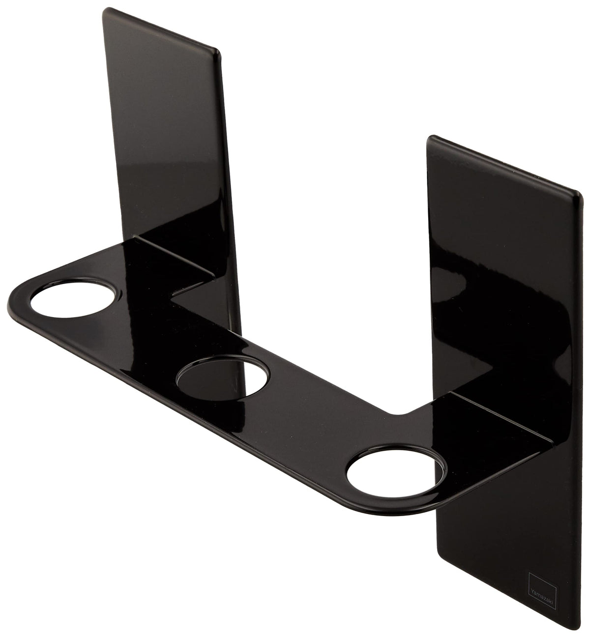 Yamazaki Tower Magnetic Dispenser Holder 3-Unit, Wall Holder for Three Pump Bottles in a Bathroom, 25 x 8 x 17 cm, Holds 4.5 kg, White or Black