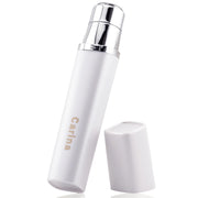 Lakurasu Carina II Cosmetic Shaver, White Battery-Powered Compact Rotary Shaver for Face and Body, Washable Blade Head