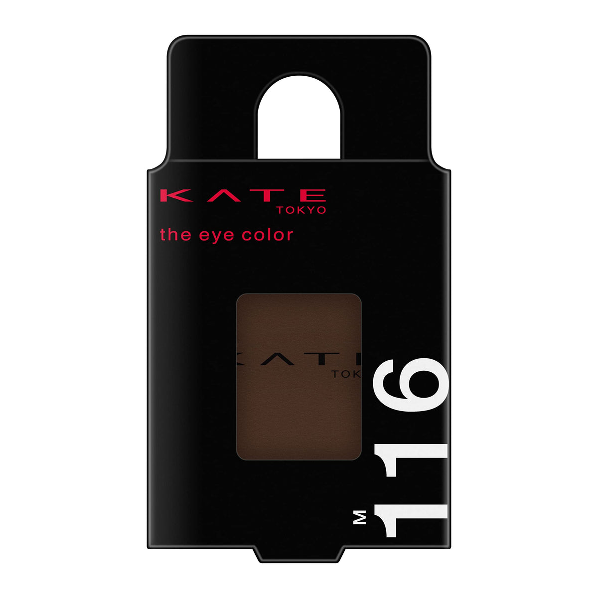 Kate The Eye Color M116 Mud Brown, Matte Dark-Brown Single Eyeshadow 1.6 g