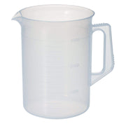 Niigata Seiki BeHAUS Handled Beaker PBH-3000, 3 Litre Polypropylene with 200 ml Graduations, 165 mm Diameter and 225 mm High, Made in Japan, 1 or 2 Beakers