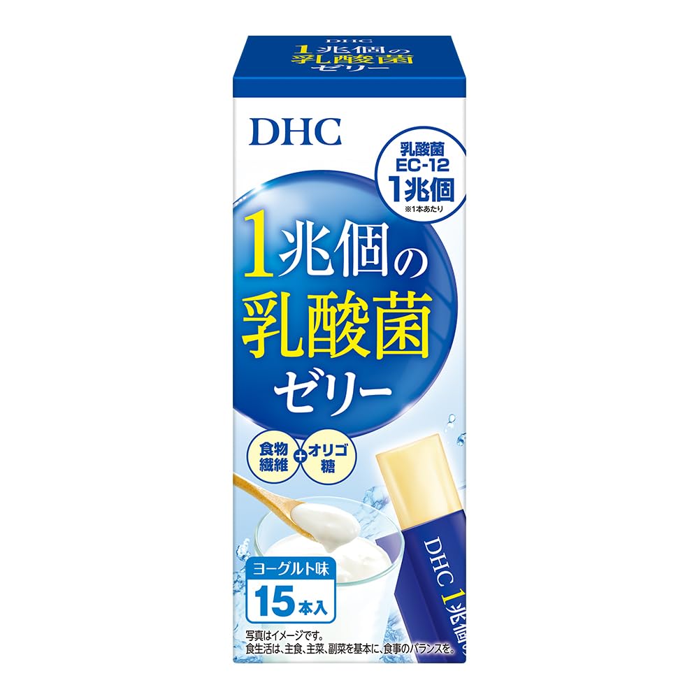 DHC One Trillion Lactic Acid Bacteria Jelly, 15 Sticks, Yogurt Flavour