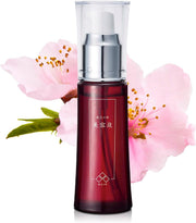 Sake Lees and Sakura Yeast Face Serum, Rice Bran, Yogurt and Vitamin C Beauty Essence for Smooth-Looking Skin, 30 mL, Made in Japan