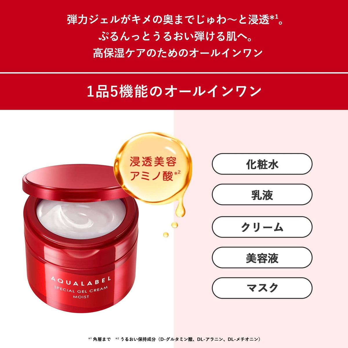 SHISEIDO Aqualabel Gel‑Cream EX — Highest Collagen GL Concentration