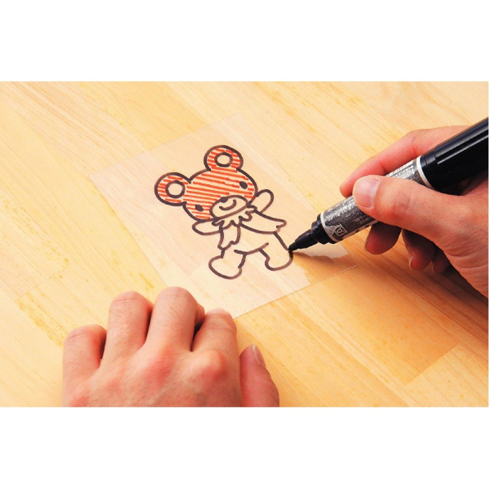 Nishikei Plastic Board B4 257 x 364 mm, Clear Craft Sheets in 0.2, 0.35 or 0.5 mm Thickness, Set of 5 for Keyholders and Name Plates, Made in Japan