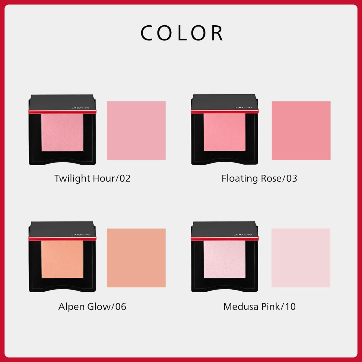 SHISEIDO InnerGlow CheekPowder — 10 Medusa Pink, 4 g