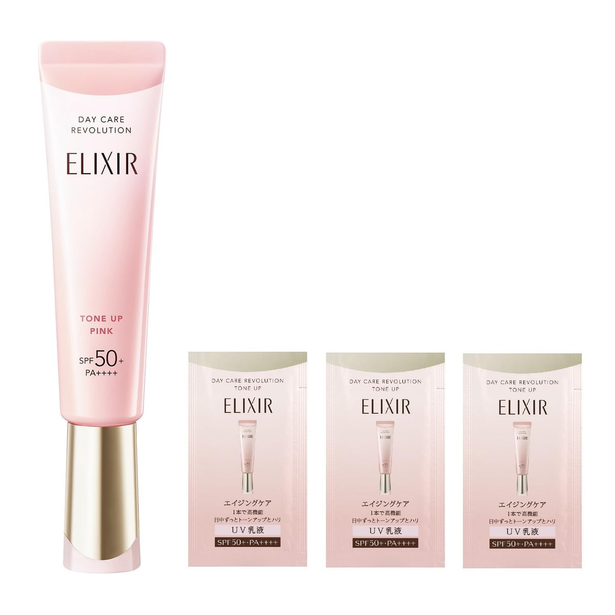 Elixir Day Care Revolution Tone Up SP+ aa, Baby Pink, SPF50+ PA++++