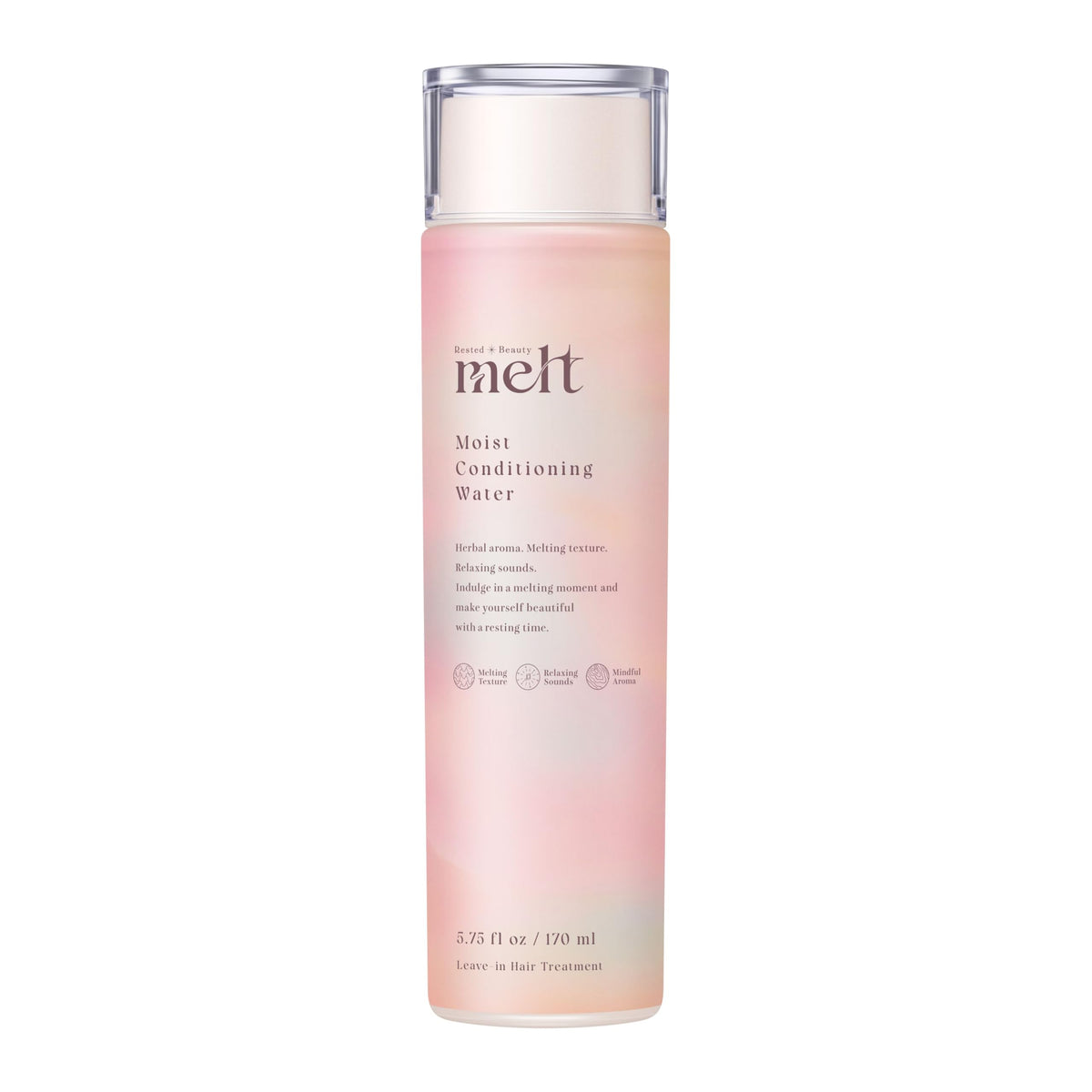 melt Moist Conditioning Water, Leave-In Hair Lotion, Geranium & Muguet Scent, 170 mL