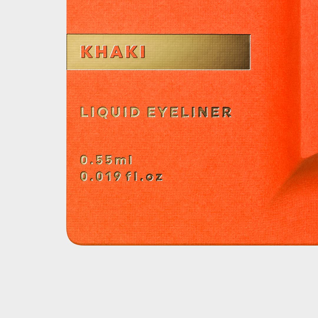 UZU by FLOWFUSHI Eye Opening Liner, Warm-Water Removable Liquid Eyeliner, Alcohol-Free and Dye-Free, 0.55 mL