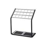 Yamazaki Umbrella Stand US-MV, Compact Umbrella Stand With Dividers That Keep Up to 18 Umbrellas From Touching, Removable Mat Lifts Out for Easy Care, 45 cm Wide, 45 x 24 x 50 cm and 2900 g, Black