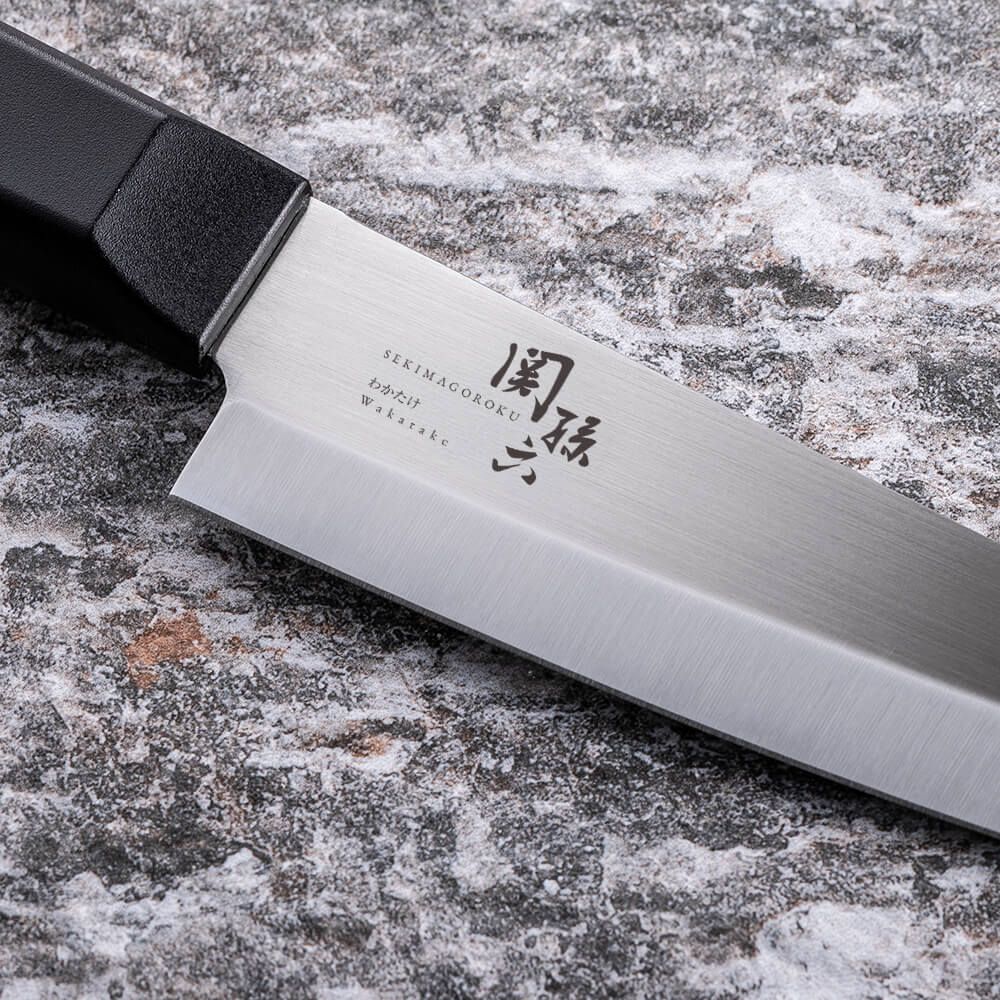 KAI Seki Magoroku Wakatake Single-Bevel Petty Knife 150mm, Seki Magoroku Wakatake Single-Bevel Petty Knife 150mm 37 x 278 x 17 mm, 85 g, Made in Japan, 3.7 x 27.8 x 1.7 cm and 85 g, Standard