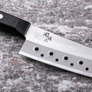 KAI Seki Magoroku Wakatake Santoku Knife with Holes 165mm, Seki Magoroku Wakatake Santoku Knife with Holes 165mm 48 x 293 x 17 mm, 107 g, Made in Japan, 4.8 x 29.3 x 1.7 cm and 107 g, Standard
