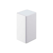 Yamazaki Tower Roll-Type Wet Wipe Case, Small Case for Refill Roll-Type Wet Wipes with a Silicone Seal that Keeps Them Moist, 8 x 9 x 17 cm and 275 g, White or Black