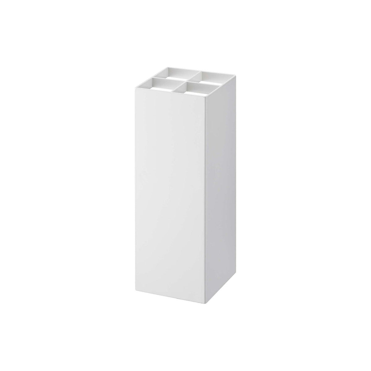 Yamazaki Smart Corner Umbrella Stand for Four Umbrellas, Compact Corner Umbrella Stand for Four Umbrellas, Raise the Tray for Folding Umbrellas, 11 x 11 x 30 cm and 1300 g, White or Black