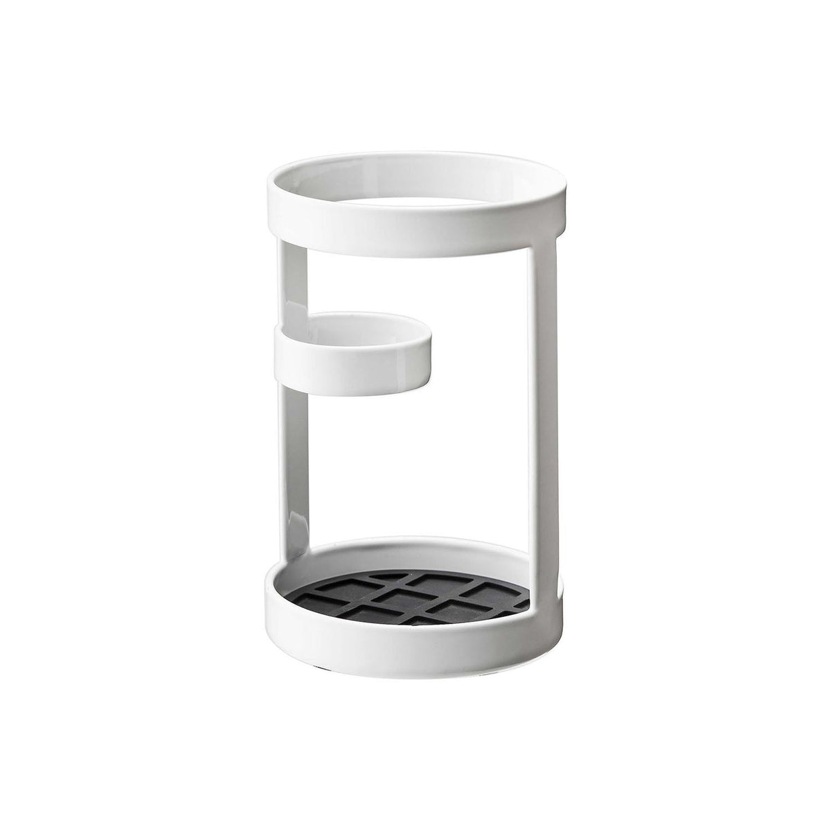 Yamazaki Tower Kitchen Tool Stand, Small Stand That Holds Cooking Tools Used Often, Thin Cooking Chopsticks Stand Straight, Silicone Mat Inside, 9 x 9 x 14 cm and 270 g, White