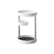 Yamazaki Tower Kitchen Tool Stand, Small Stand That Holds Cooking Tools Used Often, Thin Cooking Chopsticks Stand Straight, Silicone Mat Inside, 9 x 9 x 14 cm and 270 g, White
