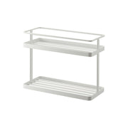 Yamazaki Tower Two-Tier Kitchen Stand for Seasonings, Two-Tier Steel Stand for Seasonings and Kitchen Items on the Counter, 3 kg per Shelf, 28 x 12 x 21 cm and 1170 g, White or Black