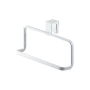 Yamazaki Tower Kitchen Towel Hanger for Cabinet Doors, Small Hanger That Hooks Over a Sink Cabinet Door to Hang a Kitchen Towel, Also Fits Washroom Doors, Holds 1 kg, 16 x 7 x 9.5 cm and 105 g, White or Black