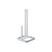 Yamazaki Tower Kitchen Paper Holder, Stable Steel Post Stand for an Ordinary 24 cm Kitchen Paper Roll That Takes Little Counter Space, 400 g Weighted Base, 11 x 11 x 26.5 cm and 400 g, White or Black