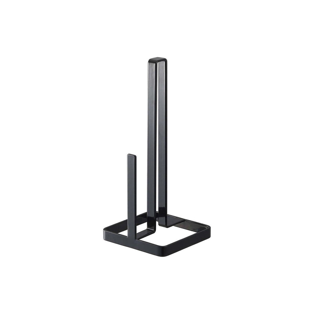 Yamazaki Tower Kitchen Paper Holder, Stable Steel Post Stand for an Ordinary 24 cm Kitchen Paper Roll That Takes Little Counter Space, 400 g Weighted Base, 11 x 11 x 26.5 cm and 400 g, White or Black