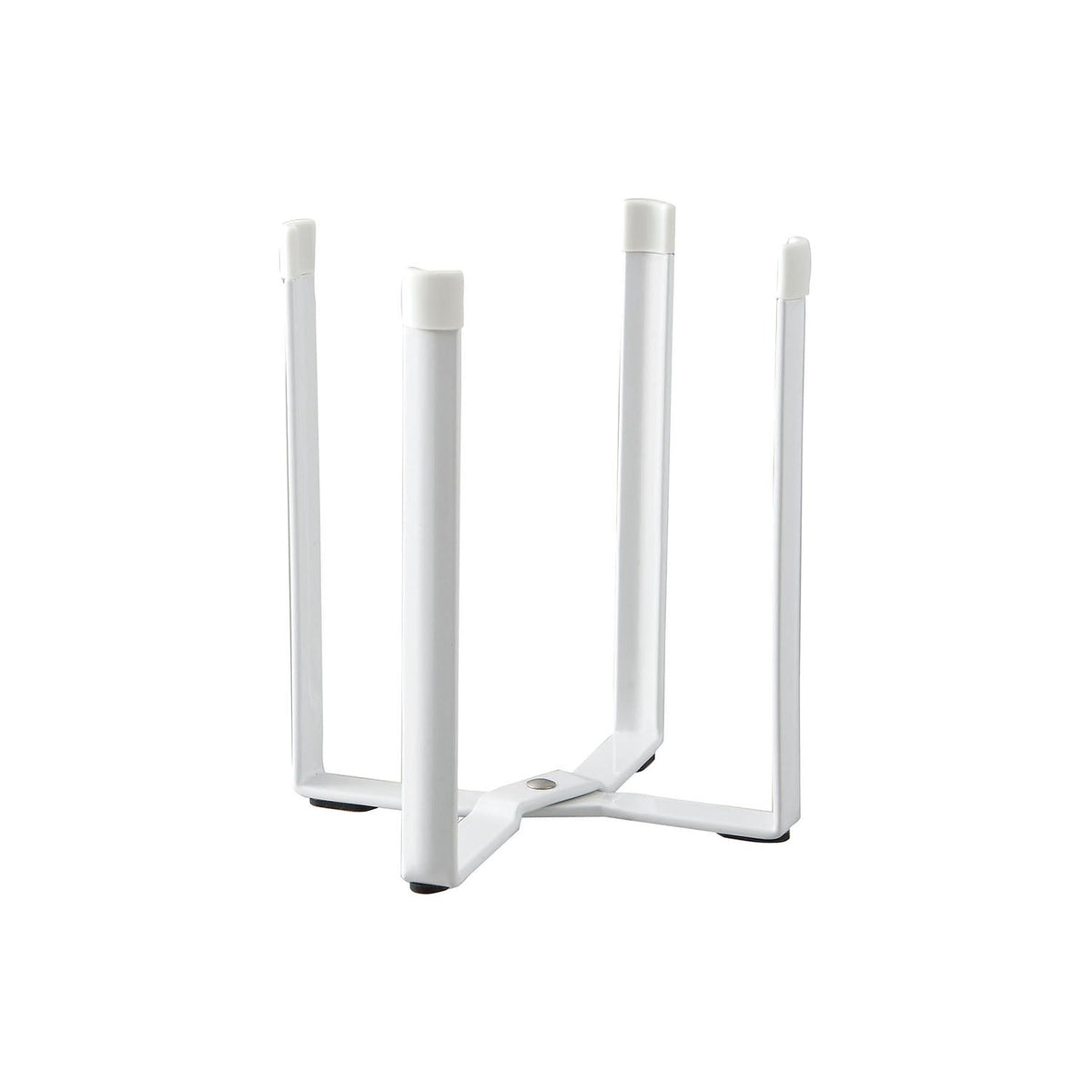 Yamazaki Tower Poly Bag Eco Holder, Small Stand That Holds a Poly Bag for Vegetable Scraps While You Cook, Also Dries Glasses, Flasks and Bottles, Silicone Anti-Slip, 12 x 9.5 x 16.5 cm and 310 g, White or Black