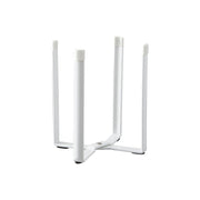 Yamazaki Tower Poly Bag Eco Holder, Small Stand That Holds a Poly Bag for Vegetable Scraps While You Cook, Also Dries Glasses, Flasks and Bottles, Silicone Anti-Slip, 12 x 9.5 x 16.5 cm and 310 g, White or Black