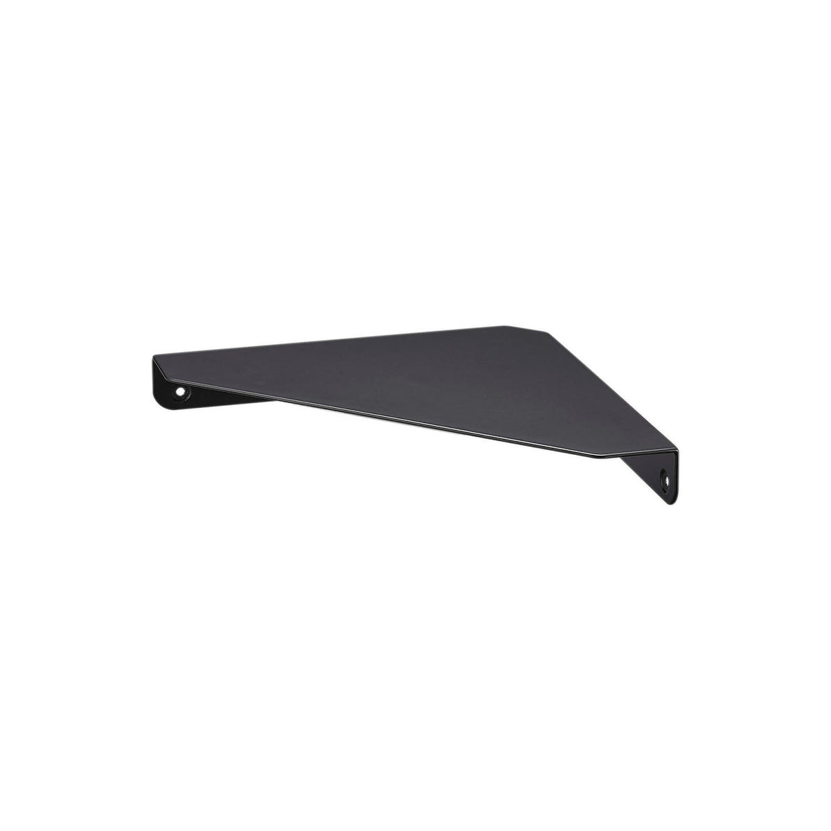 Yamazaki Tower Wall-Mounted Corner Shelf, Corner Shelf Fixed With Plasterboard Pins to Show Small Items and Decor, Cables Can Run Through the Corner Gap, Holds 3 kg, 22 x 22 x 3.3 cm and 580 g, White or Black