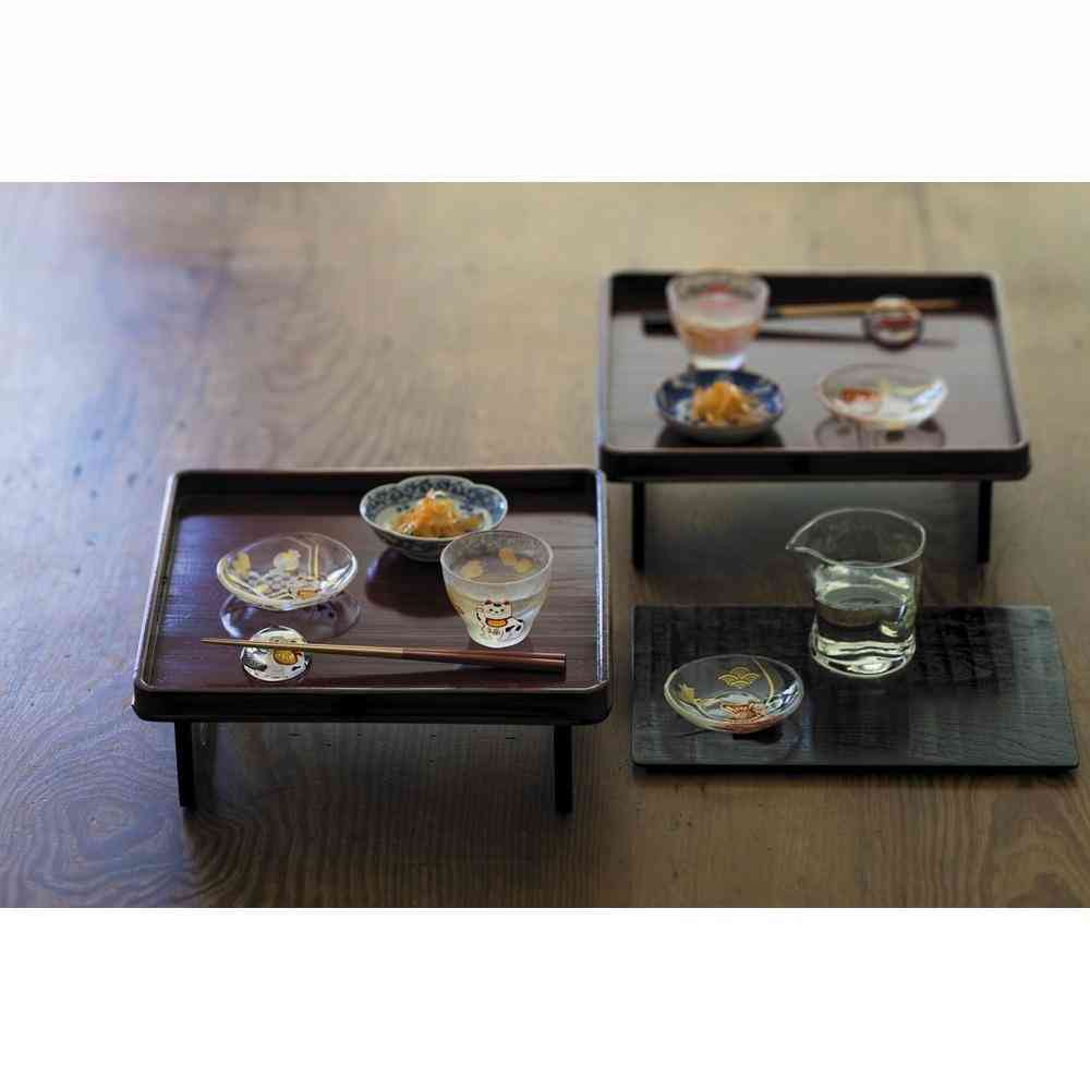 ADERIA Medetamono Lucky Charm Glass Sake Cup Pair 90 ml