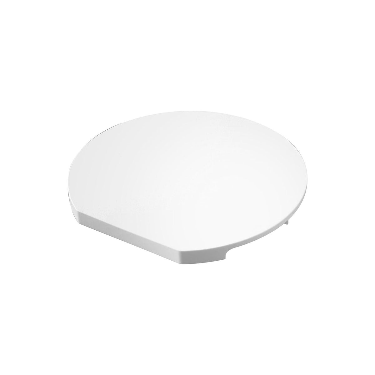 Yamazaki Tower Dishwasher-Safe Magnetic Round Cutting Board, Magnetic Round Cutting Board with Feet that Stands to Dry or Sticks to a Steel Wall, Dishwasher Safe, 30 x 28 x 2 cm and 535 g, White or Black