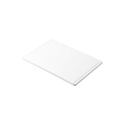 Yamazaki Tower Cutting Board and Sheet Cutting Board Set, Thick Cutting Board with a Non-Slip Edge and a Thin Sheet Board, a Set of Two for Different Foods, Board 33 x 22 x 1 cm; sheet 30.5 x 21 x 0.3 cm and 635 g, White or Black