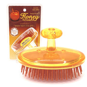 VESS Honey Shampoo Brush with Honey and Royal Jelly Microcapsules, Daily Scalp Care Massage Brush for Women and Men, Made in Japan