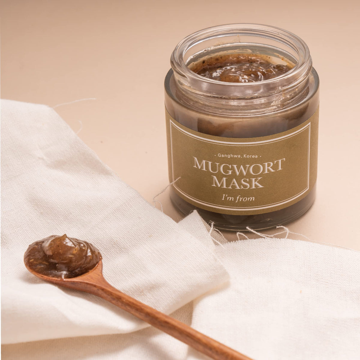 I'm from Mugwort Mask, Wash-Off Gel Mask with 2.1% Ganghwa Mugwort, Alcohol-Free Fragrance-Free, 110 g