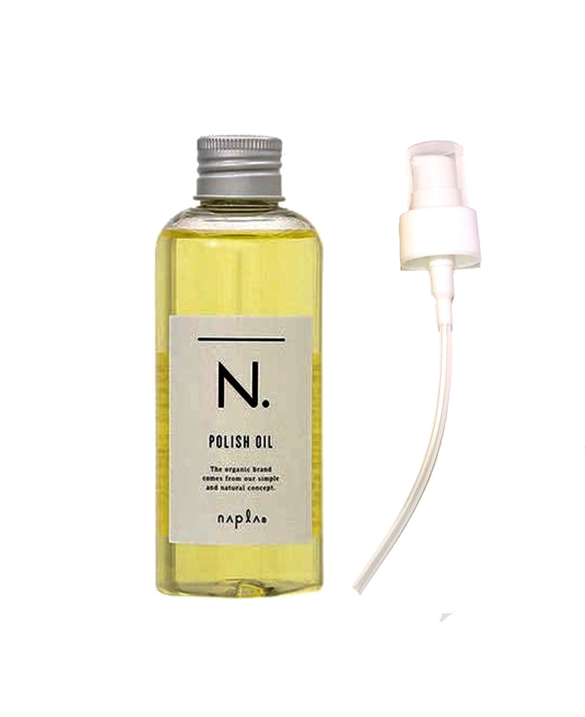 Polish Oil 150 mL with Dedicated Pump, Silicone-Free Orange-Scented Hair Oil with Shea Butter and Plant Oils for Oil Control