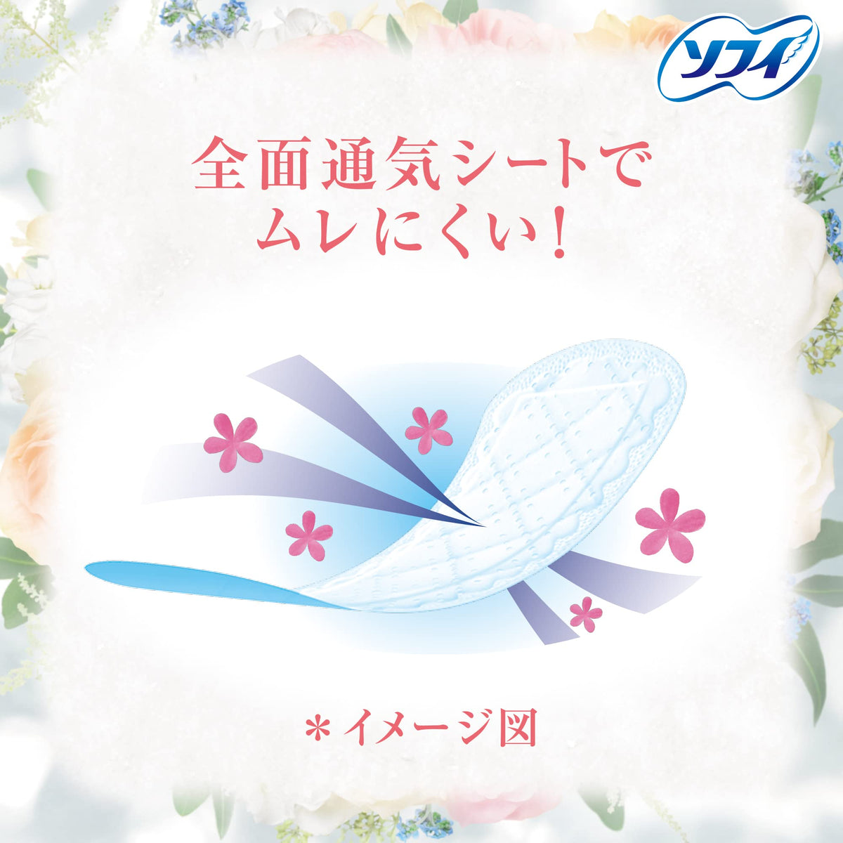 Sofy Kiyora Natural Floral Panty Liners
