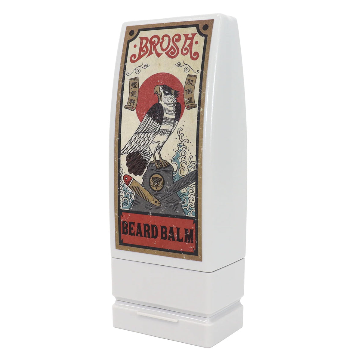 Brosh Beard Balm 120 g, Men's Beard Styling and After-Shave Balm with Jojoba Oil, Shea Butter and Chia Seed Oil, Citrus Herb Woody Scent