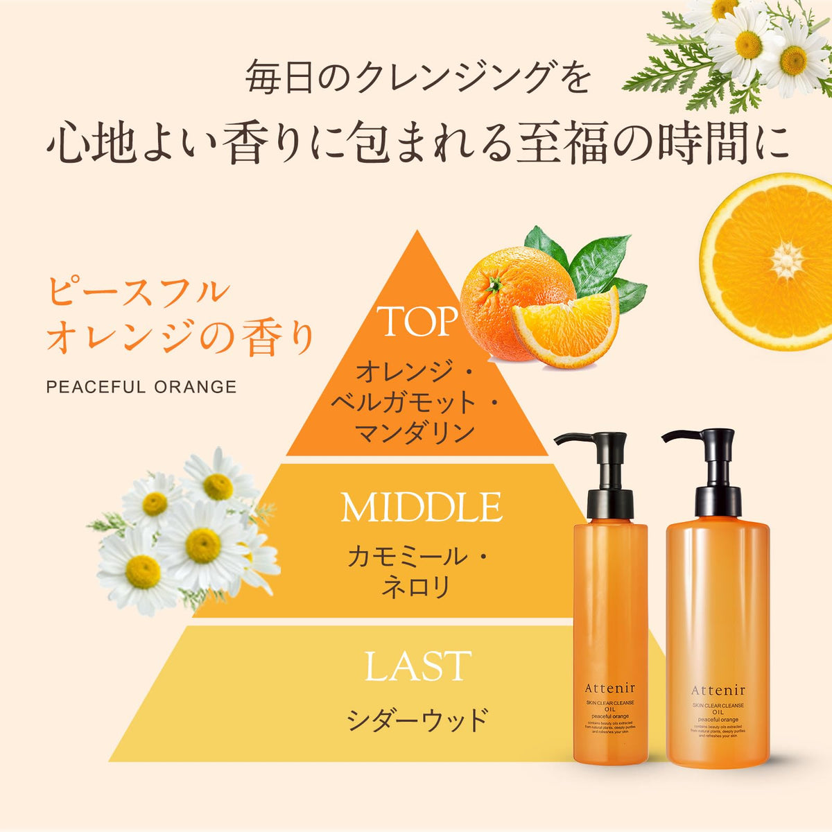 Skin Clear Cleanse Oil Peaceful Orange, Makeup-Removing Cleansing Oil for Wet Hands and Lash Extensions, 175 mL Bottle, 350 mL Bottle or 350 mL Refill