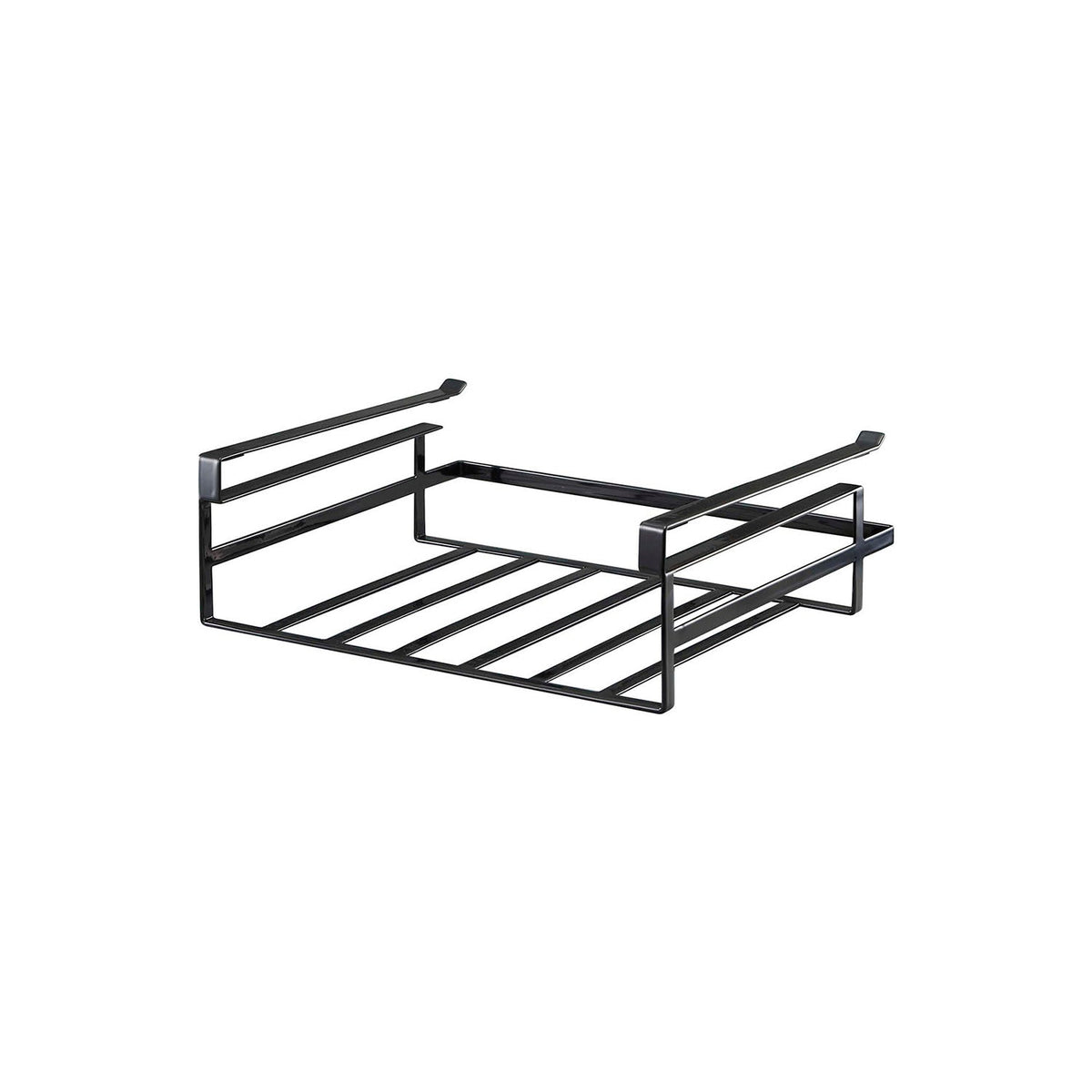 Yamazaki Tower Under-Cabinet Storage Rack L, Wide Rack That Slides Onto a Wall Cabinet Shelf and Holds Small Kitchen Items at a Reachable Height, Holds 2 kg, 30.5 x 26 x 9.5 cm and 710 g, White or Black