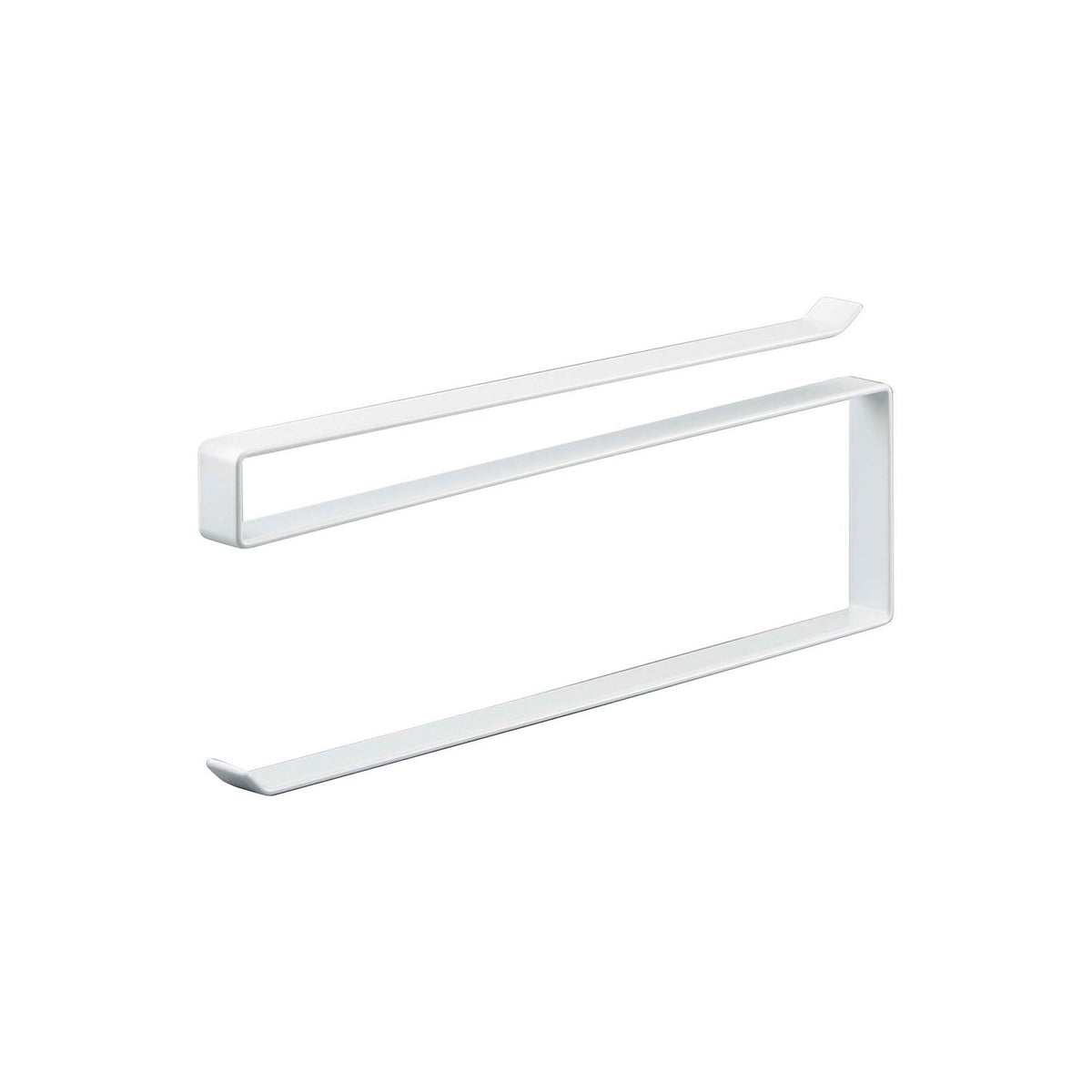 Yamazaki Tower Under-Cabinet Kitchen Paper Holder, Slim Holder That Slides Onto a Wall Cabinet Shelf and Hangs a Kitchen Paper Roll Under It With No Counter Space, Holds 500 g, 1.5 x 26 x 9.5 cm and 225 g, White or Black